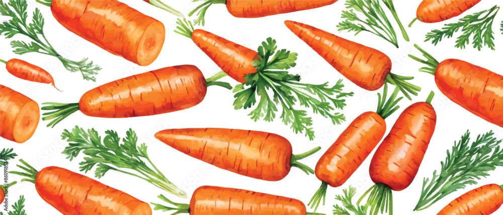 carrot pattern background watercolor style1 carrot pattern background watercolor style1