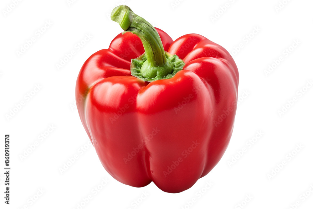 red bell pepper isolated on transparent background red bell pepper isolated on transparent background