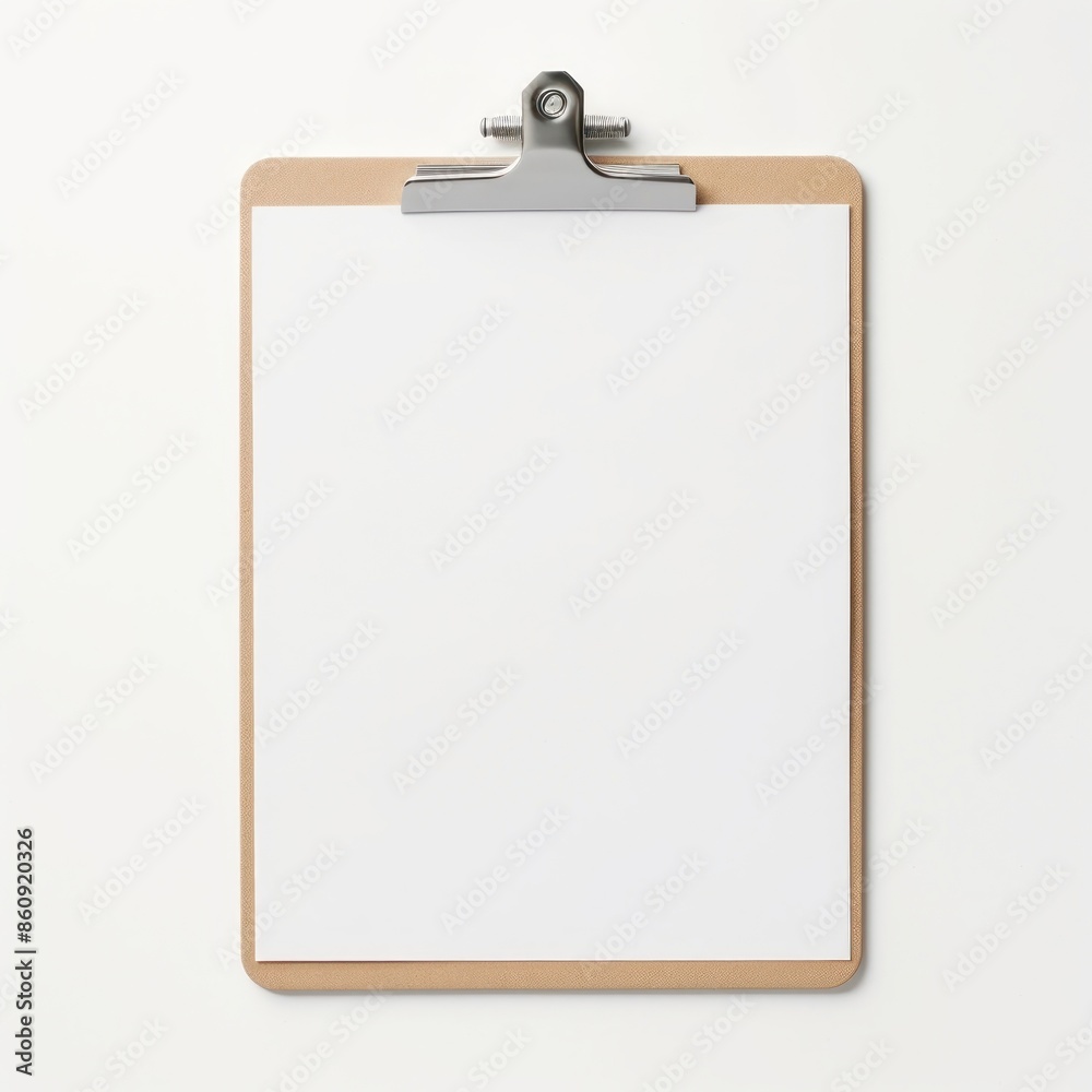 Plastic with paper holder white background rectangle document. Plastic with paper holder white background rectangle document.