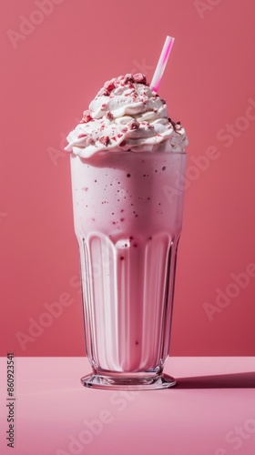 Milkshake fast food , award winning photography, commercial ads photo, advertising, studio, stunning