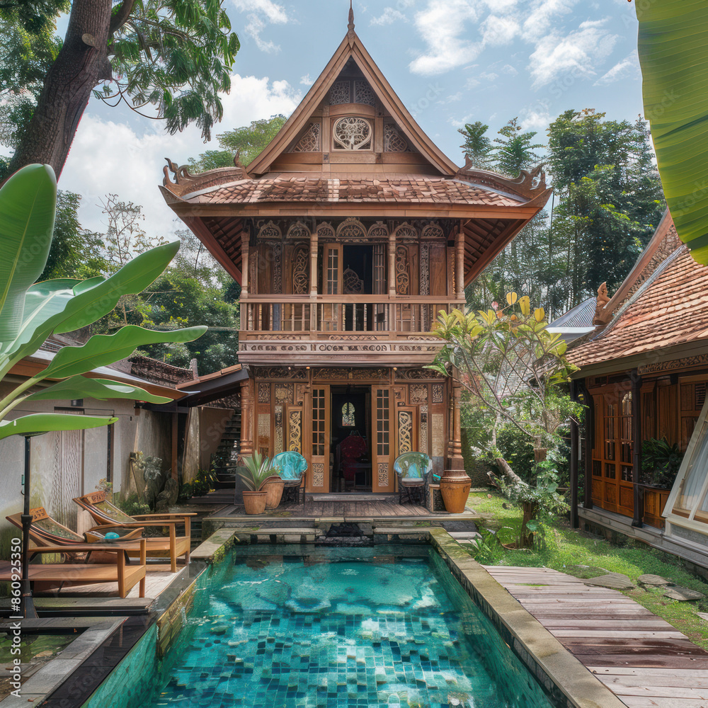 tiny two floor timber frame house with single front doors and terrace with korean theme design tiny two floor timber frame house with single front doors and terrace with korean theme design