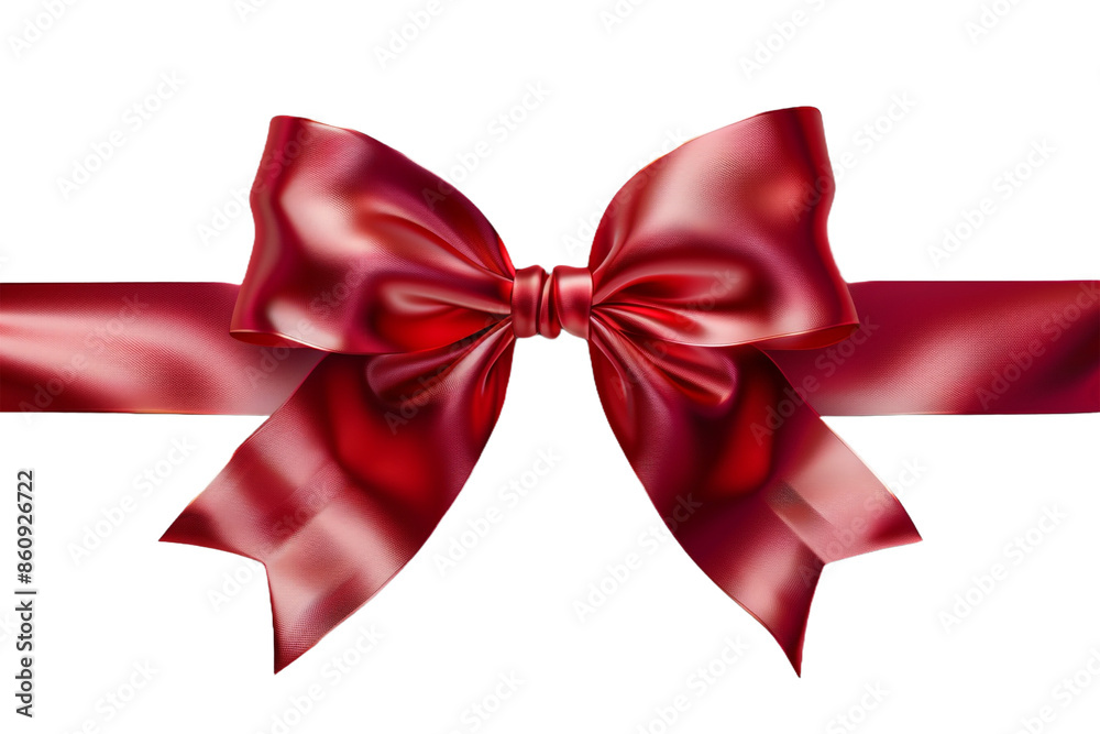 red ribbon bow isolated on transparent background red ribbon bow isolated on transparent background