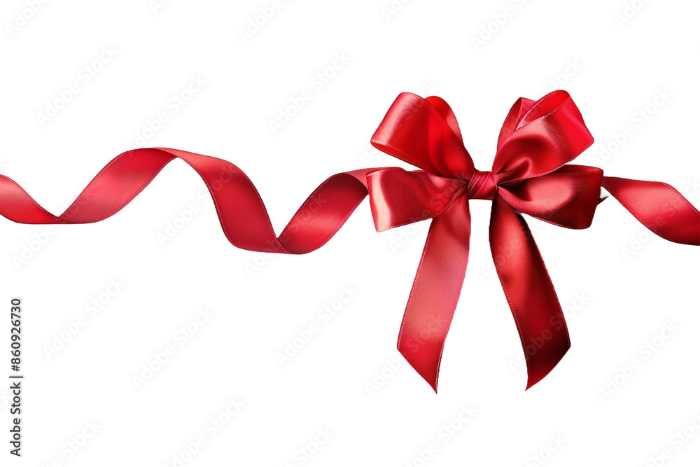 red ribbon bow isolated on transparent background red ribbon bow isolated on transparent background