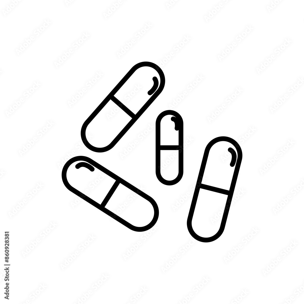 medicine line icon medicine line icon