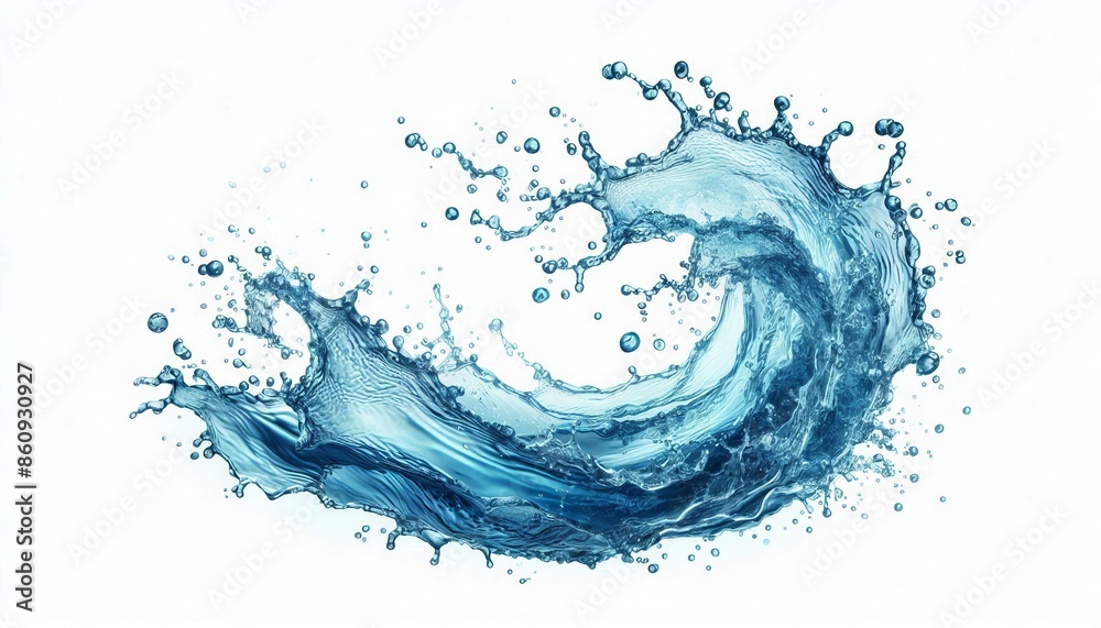 Obraz premium Blue water splash background