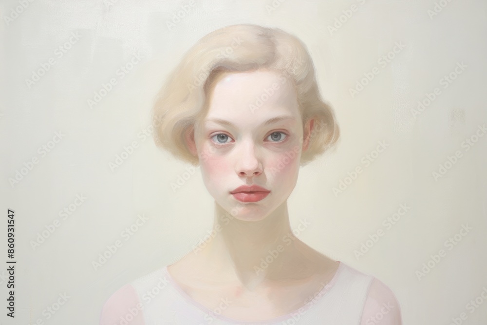 1950s woman portrait painting adult 1950s woman portrait painting adult