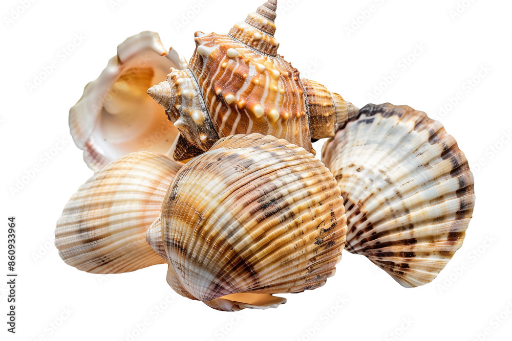 sea shells isolated on transparent background sea shells isolated on transparent background