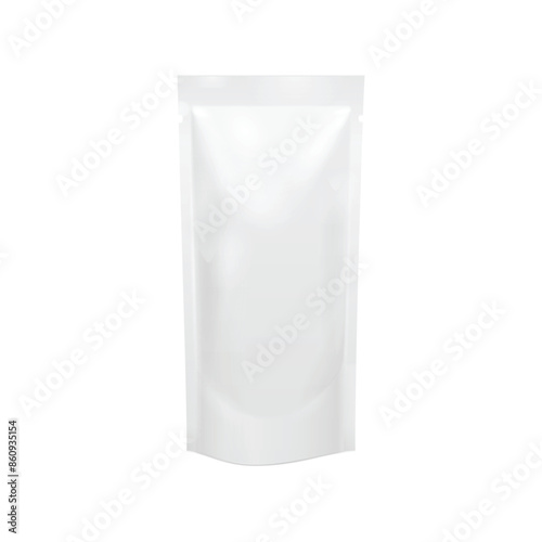 Empty blank of foil or paper food stand . Vector illustration