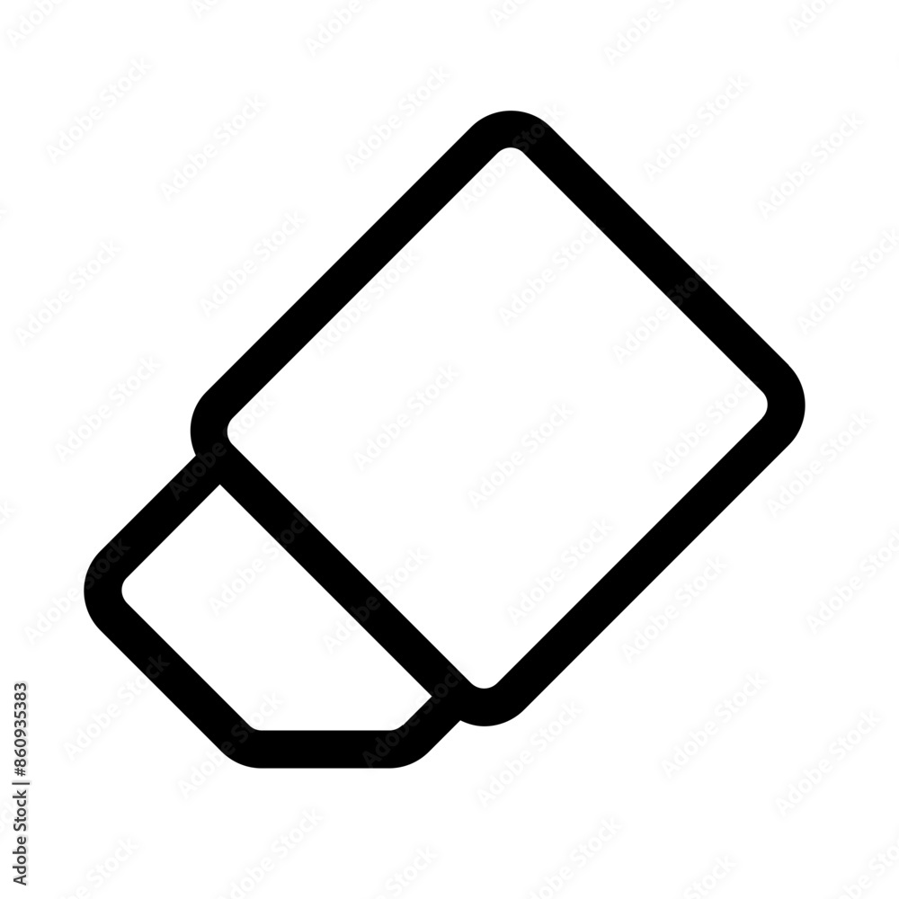 eraser icon with line style, perfect for user interface projects eraser icon with line style, perfect for user interface projects