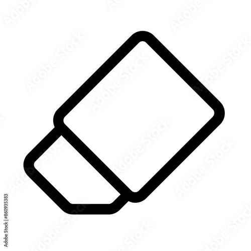 eraser icon with line style, perfect for user interface projects