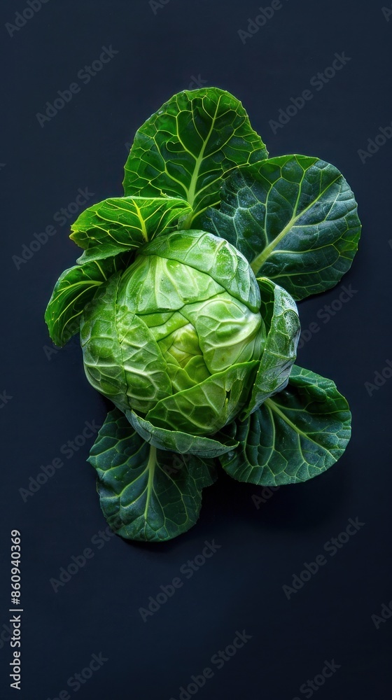 Fototapeta premium Brussels Sprouts , commercial ads photo, product shot, stunning, beautiful, minimalist, award