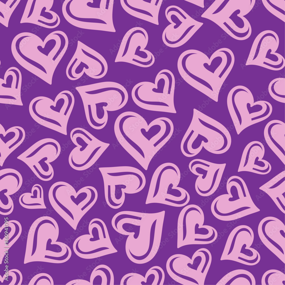 purple stylish heart seamless pattern lovely repeat wrapping paper wallpaper background purple stylish heart seamless pattern lovely repeat wrapping paper wallpaper background