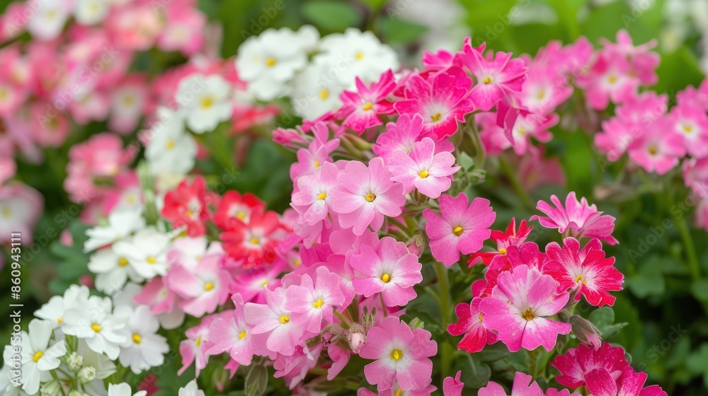 A bouquet of pink and white flowers with a green stem. Generate AI image A bouquet of pink and white flowers with a green stem. Generate AI image