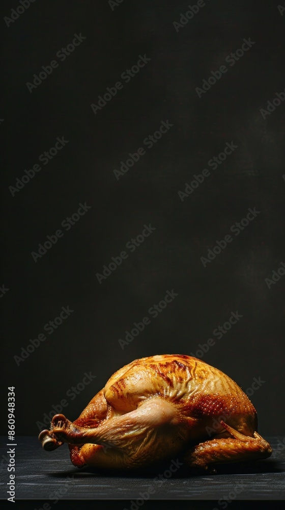 a roasted chicken , commercial ads photo, product shot, stunning, beautiful, minimalist, award a roasted chicken , commercial ads photo, product shot, stunning, beautiful, minimalist, award