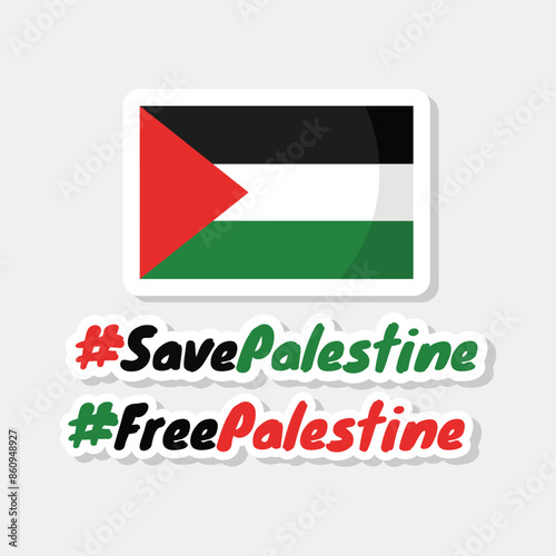 Palestine sticker freedom peace save background independence