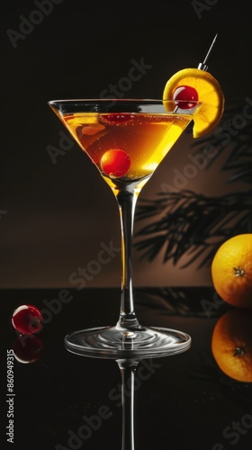 Wallpaper Mural cocktail , commercial ads photo, product shot, stunning, beautiful, minimalist, award photo, centered Torontodigital.ca