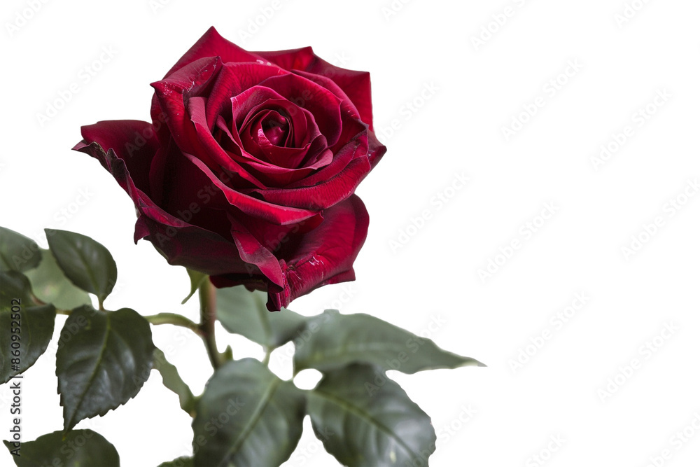 single red rose isolated on transparent background single red rose isolated on transparent background
