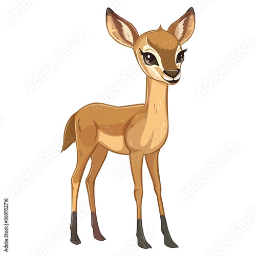 Cute Klipspringer vector illustration