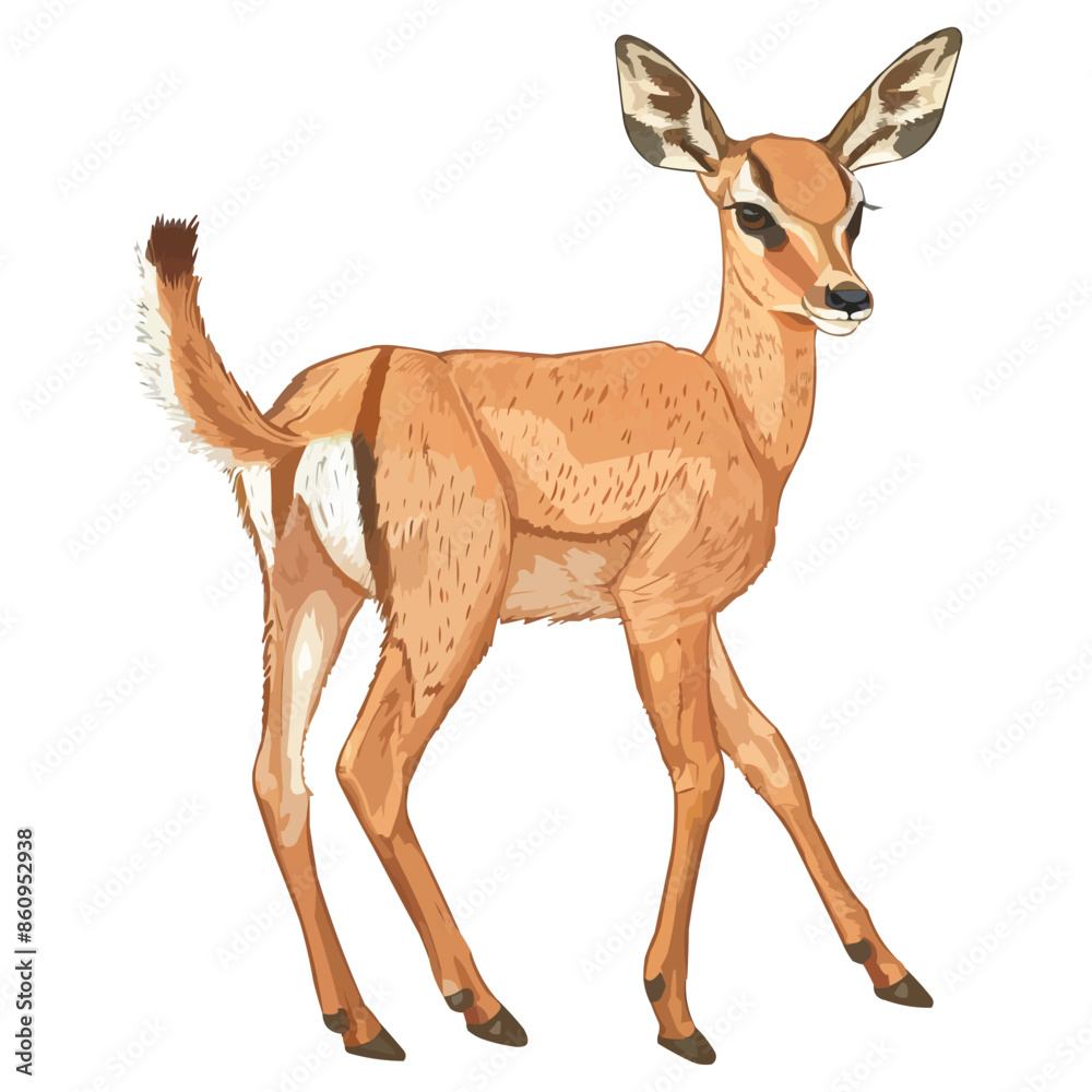 Cute Klipspringer vector illustration Cute Klipspringer vector illustration