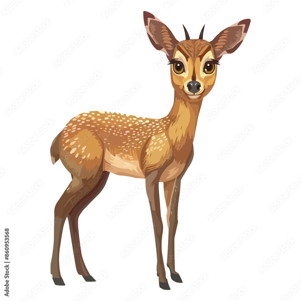 Cute Klipspringer vector illustration Cute Klipspringer vector illustration