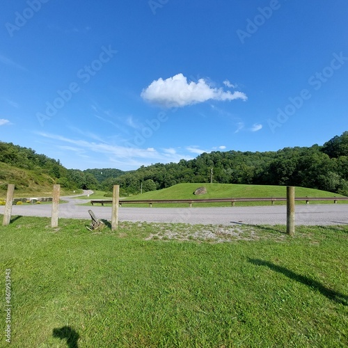 landscape with a fence