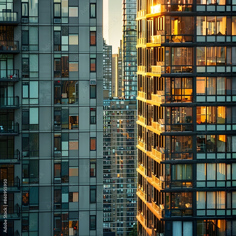 Mesmerizing Architectural Interplay of Glass Light and Geometric Patterns in the Urban Cityscape Mesmerizing Architectural Interplay of Glass Light and Geometric Patterns in the Urban Cityscape