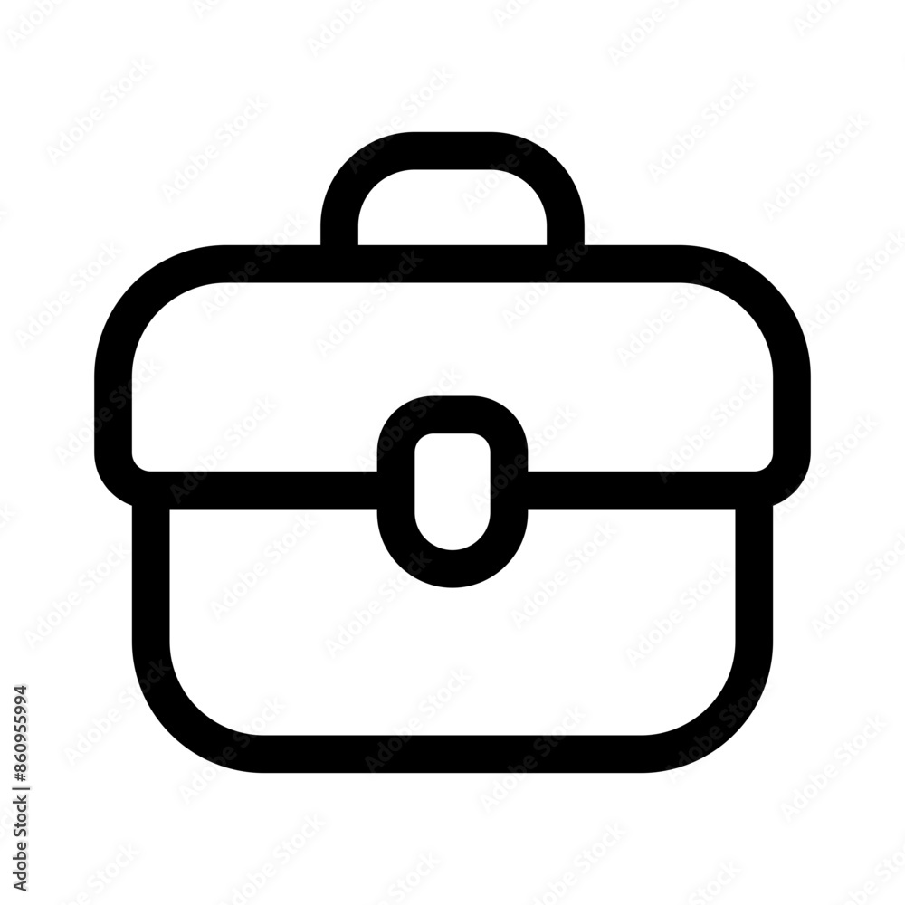 workbag icon with line style, perfect for user interface projects