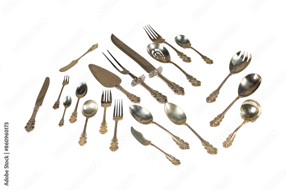 fork knife and spoon set with white background fork knife and spoon set with white background