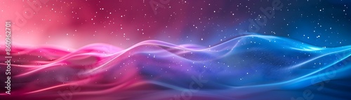 Vibrant Neon Gradient Waves Sleek Abstract Background for Product Display