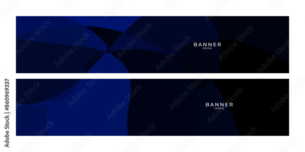 set of banner design with abstract curve shape set of banner design with abstract curve shape