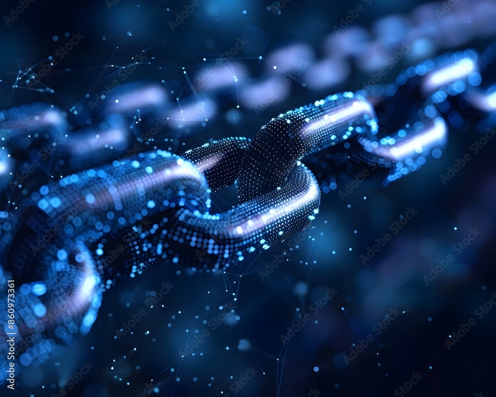 Futuristic Blockchain Technology in Cloud Computing Concept Futuristic Blockchain Technology in Cloud Computing Concept