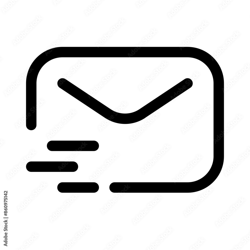 fast mail icon with line style, perfect for user interface projects fast mail icon with line style, perfect for user interface projects