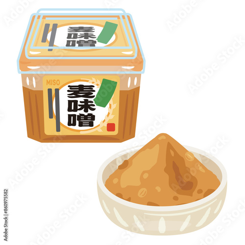 パック入りの麦味噌