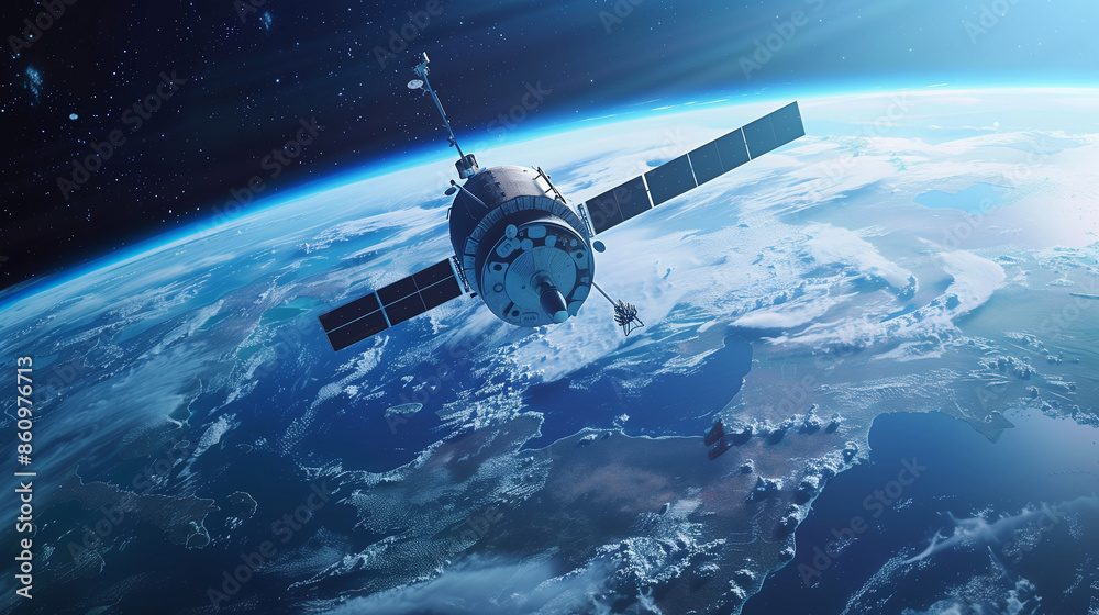 Satellite imaging technology allows for the collection of detailed geographic data on the Earth, reflecting rapid technological advances. Satellite imaging technology allows for the collection of detailed geographic data on the Earth, reflecting rapid technological advances.