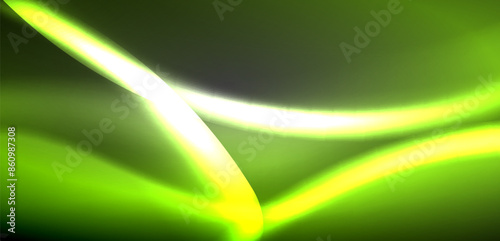 Neon-lit waves surge across background, mesmerizing dance of luminescence and motion. Dynamic backdrop captures essence of energy and modern aesthetics