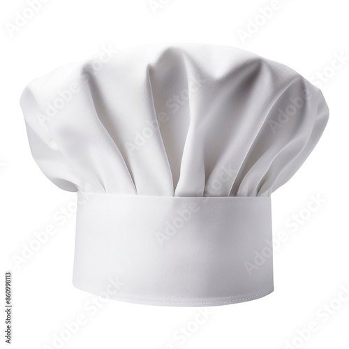 White chef hat on transparent background Generative AI