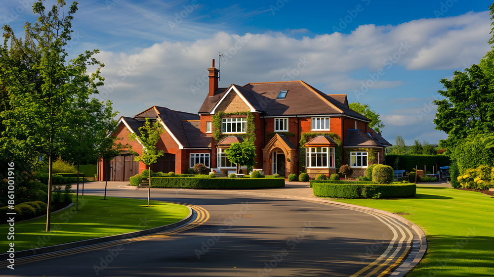 Large executive new build house on an exclusive development in the English countryside : Generative AI Large executive new build house on an exclusive development in the English countryside : Generative AI