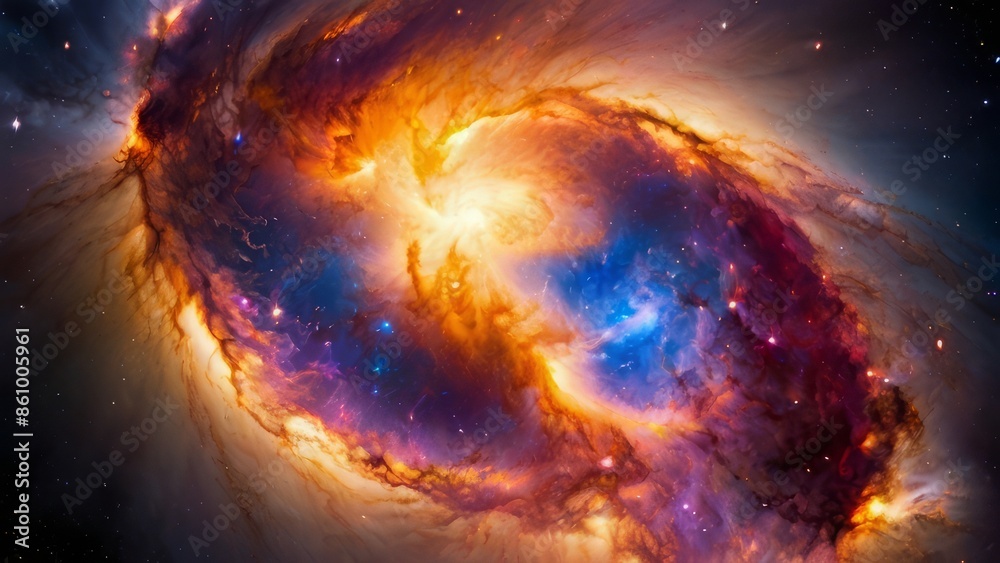 Beautiful nebulae and stars in the night sky. Supernova background wallpaper Beautiful nebulae and stars in the night sky. Supernova background wallpaper