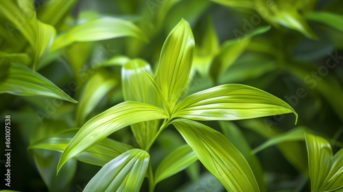 Closeup of Lush Green Leaves