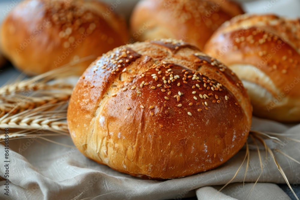 photo of freshly baked aromatic round bread photo of freshly baked aromatic round bread