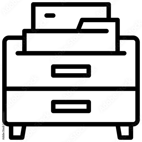 File Cabinet Icon. Cabinet Icon