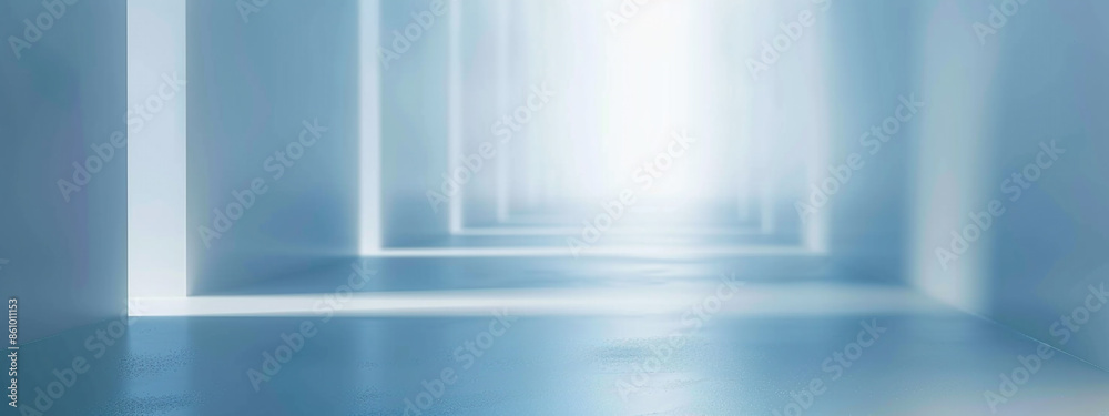 Blurred abstract white studio background for product presentation. panorama white and gray empty room studio gradient used for background. empty room studio bluer gradient used for background Blurred abstract white studio background for product presentation. panorama white and gray empty room studio gradient used for background. empty room studio bluer gradient used for background