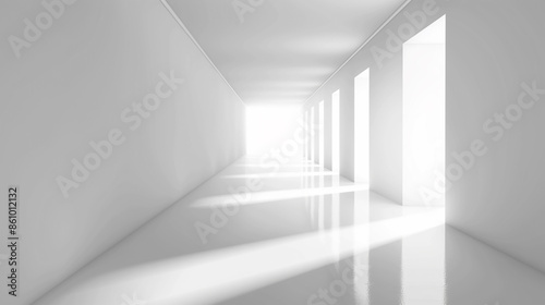 white empty room background.	studio room for art work design. Empty room with shadows of window.	