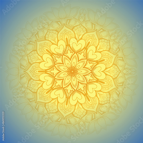 Modern colorful luxury mandala background