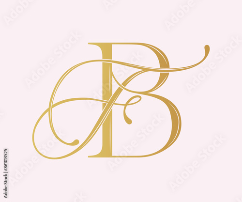 FB,BF, logo FB ,Letter FB ,monogram FB