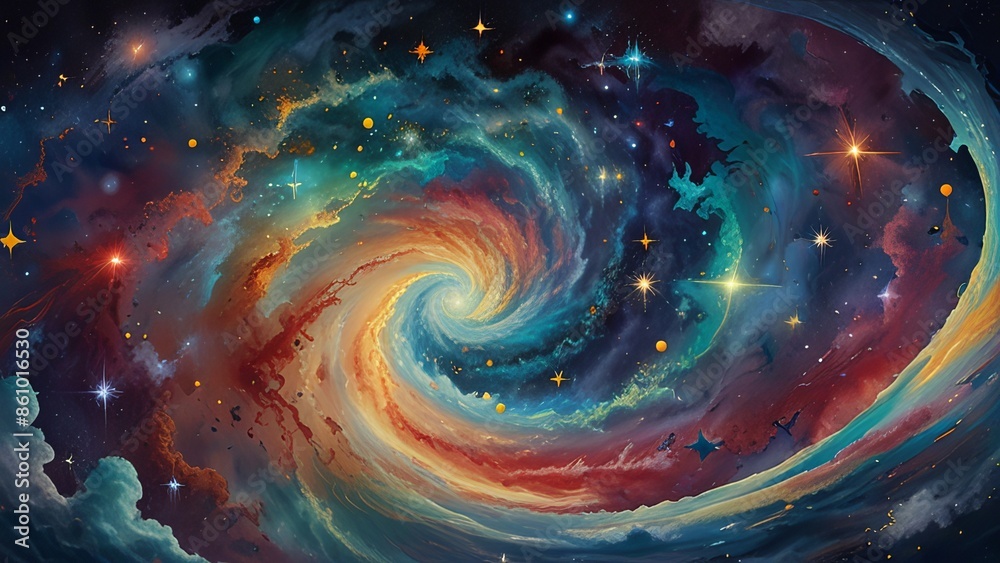 Beautiful nebulae and stars in the night sky. Supernova background wallpaper Beautiful nebulae and stars in the night sky. Supernova background wallpaper