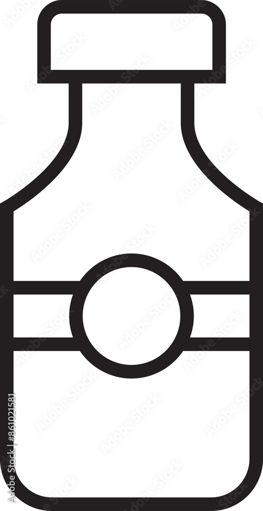 Milk Bottle Line Icon
Milk Bottle Line Icon