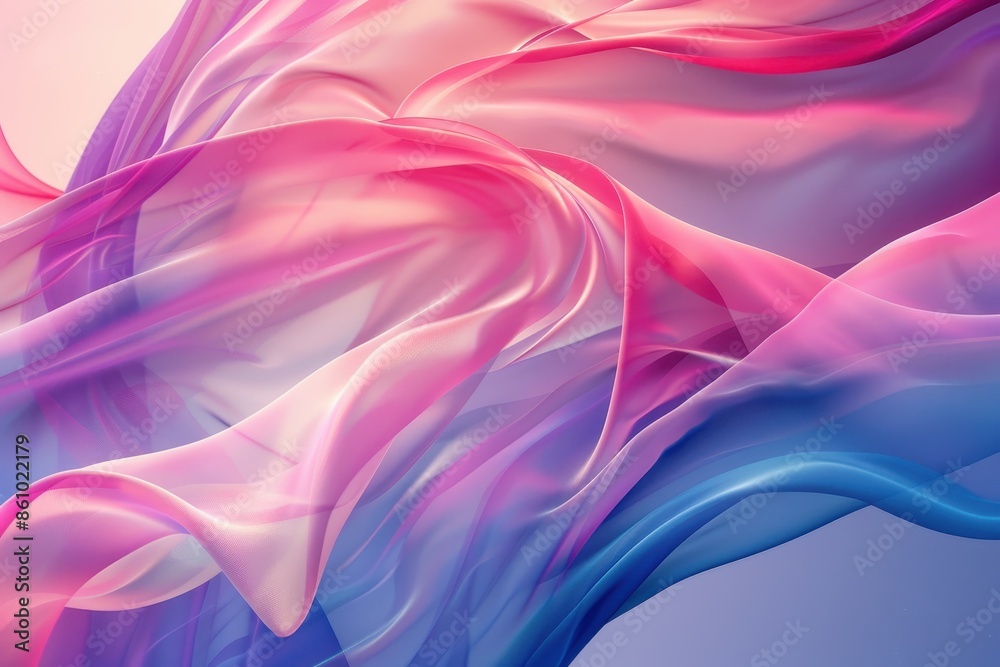 Abstract Swirling Fabric in Pink and Blue Abstract Swirling Fabric in Pink and Blue