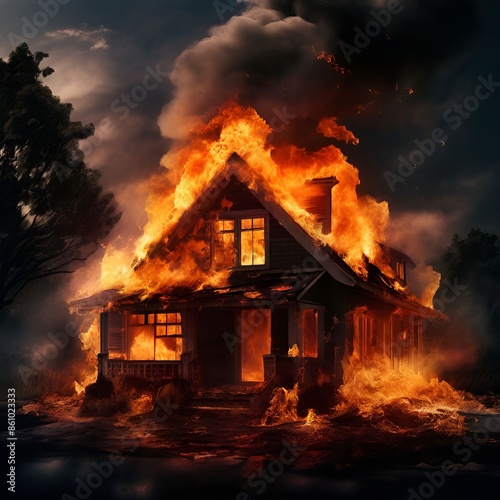 House on fire