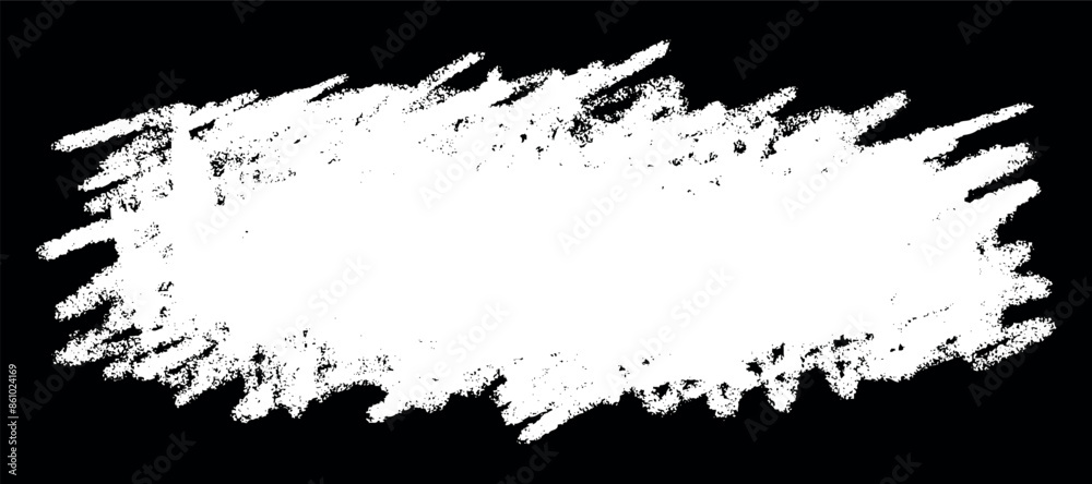 Obraz premium White scribble frame. Artistic design element, box. Brush stroke, brush, line, grunge, chalk. Vector illustration. Freehand drawing.